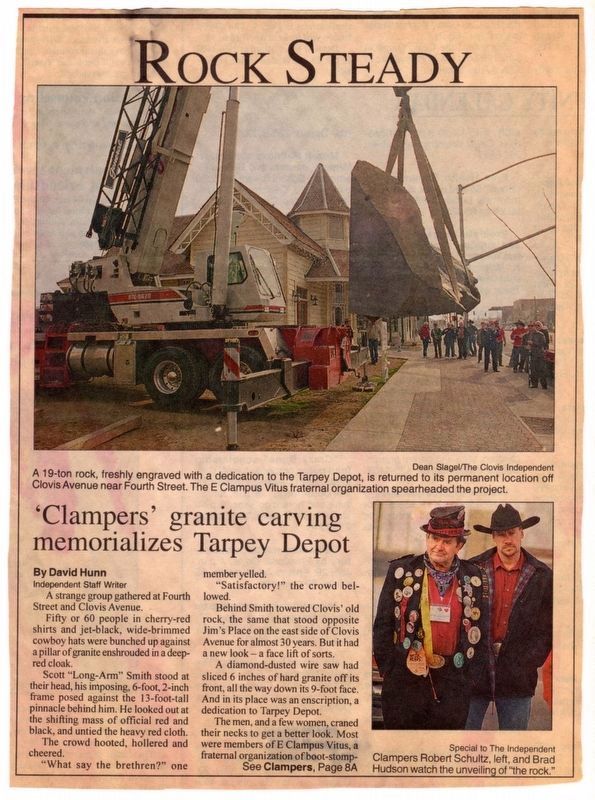 Tarpey Depot Marker. Click for full size. Tarpey Depot Marker image. Click for full size.