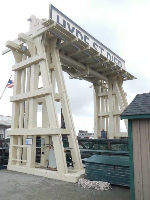 Hyde Street Pier Was Part of Highway 101 Marker. Click for full size. Hyde Street Pier Was Part of Highway 101 Marker image. Click for full size.