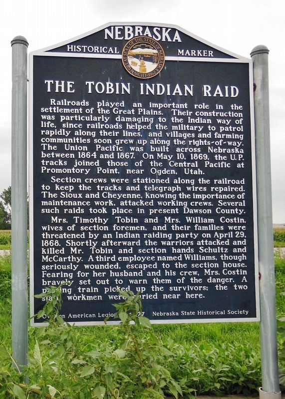 The Tobin Indian Raid Marker. Click for full size. The Tobin Indian Raid Marker image. Click for full size.