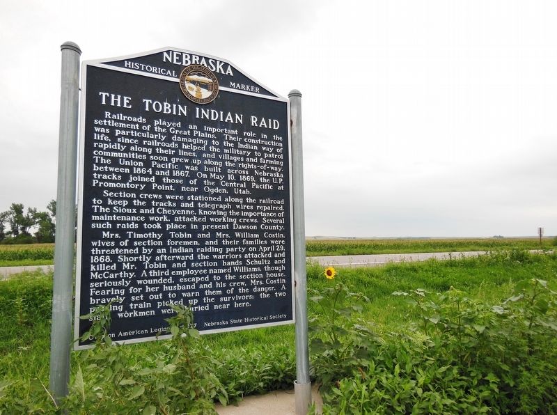 The Tobin Indian Raid Marker (<b><i>wide view</b></i>) image. Click for full size.