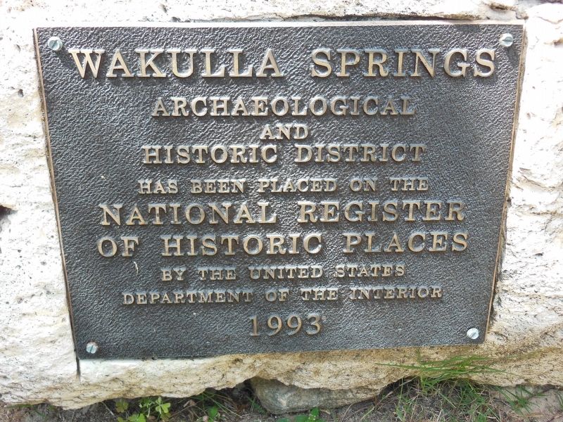 Wakulla Springs Registered Historic Place 1993. Click for full size. Wakulla Springs Registered Historic Place 1993 image. Click for full size.