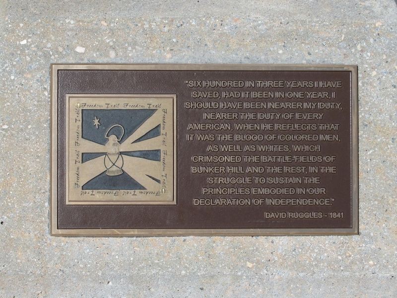 Plaque at the base of the Arch image. Click for full size.