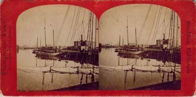 Scow Schooner at Stockton. Click for full size. Scow Schooner at Stockton image. Click for full size.