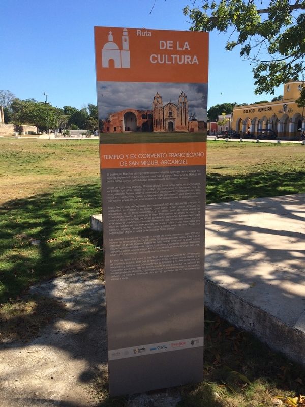 The Franciscan Temple and Ex-Convent of San Miguel Arcángel Marker. Click for full size. The Franciscan Temple and Ex-Convent of San Miguel Arcángel Marker image. Click for full size.