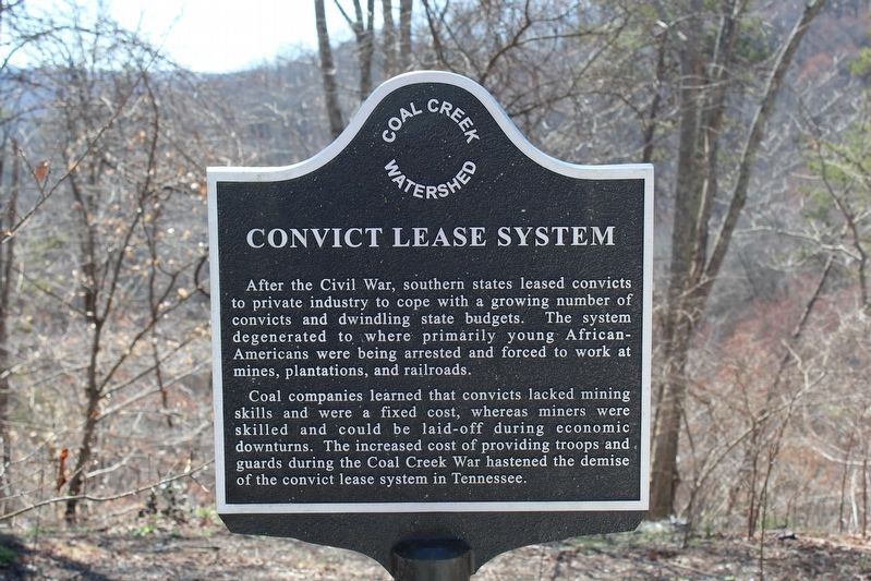 Convict Lease System Marker image. Click for full size.