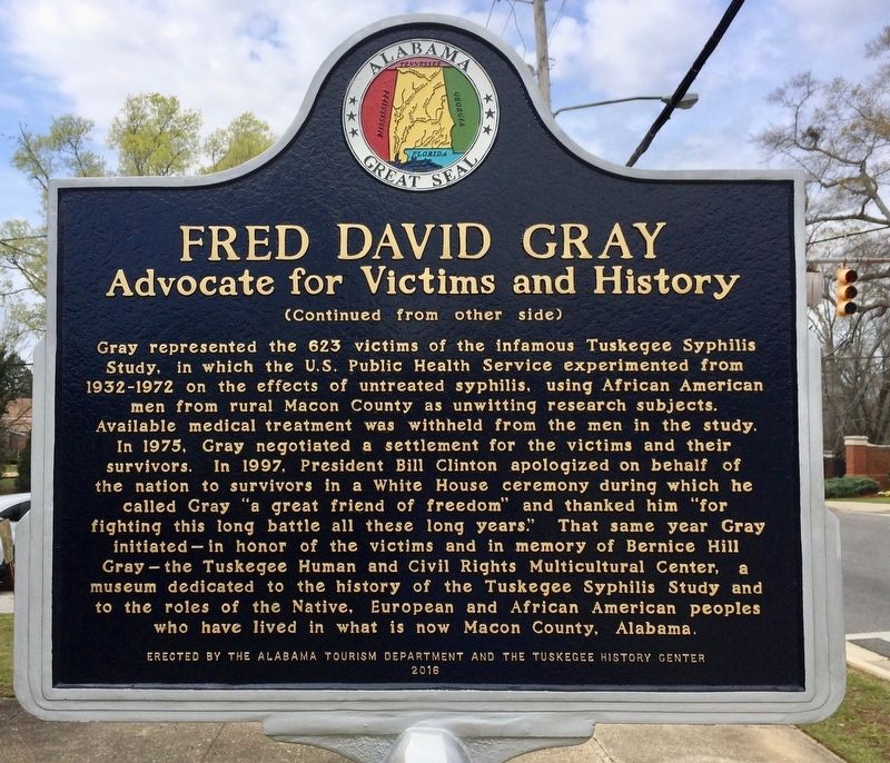 Fred David Gray Marker (Side 2) image. Click for full size.