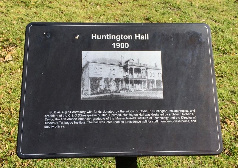Huntington Hall Marker image. Click for full size.