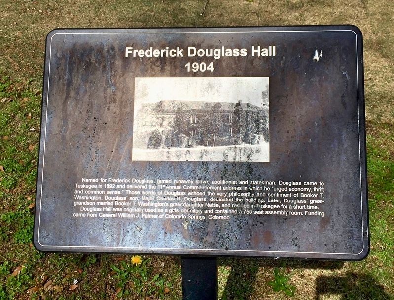 Frederick Douglass Hall Marker image. Click for full size.