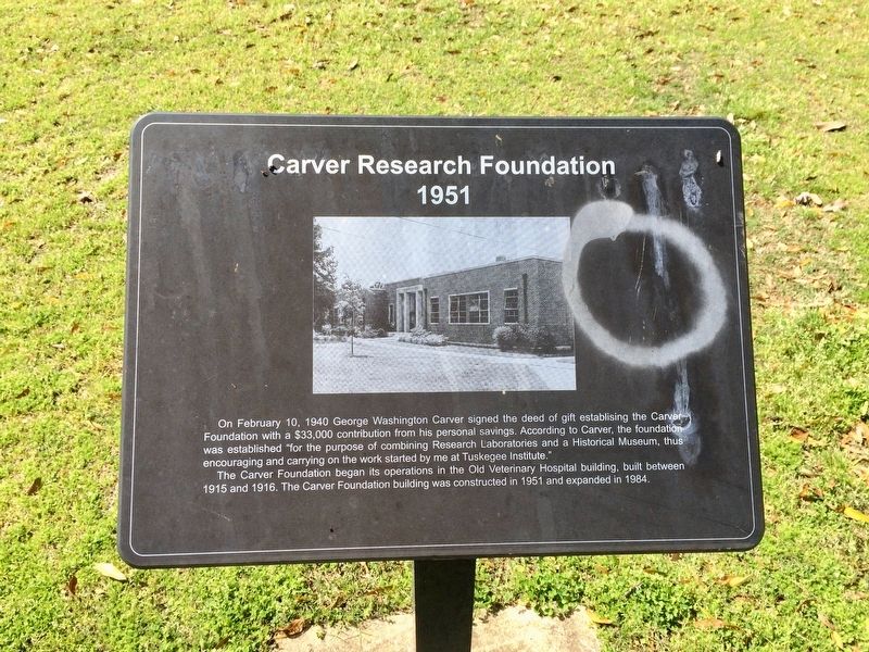 Carver Research Foundation Marker image. Click for full size.
