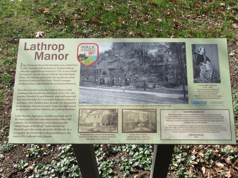 Lathrop Manor Marker image. Click for full size.