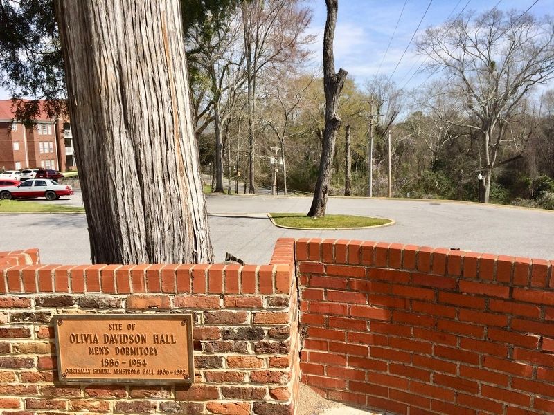 Site of Olivia Davidson Hall Marker. Click for full size. Site of Olivia Davidson Hall Marker image. Click for full size.