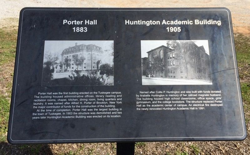 Porter Hall 1883 / Huntington Academic Building 1905 Marker image. Click for full size.
