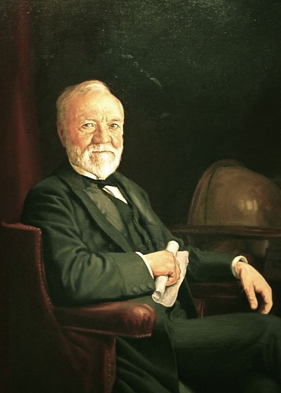 Portrait of Andrew Carnegie as he appears in the National Portrait Gallery in Washington, D.C. image. Click for full size.