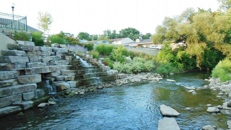 Paint Creek (<b><i>view near marker</b></i>). Click for full size. Paint Creek (<b><i>view near marker</b></i>) image. Click for full size.