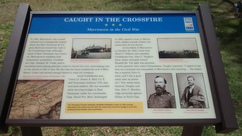 Caught in the Crossfire Marker. Click for full size. Caught in the Crossfire Marker image. Click for full size.