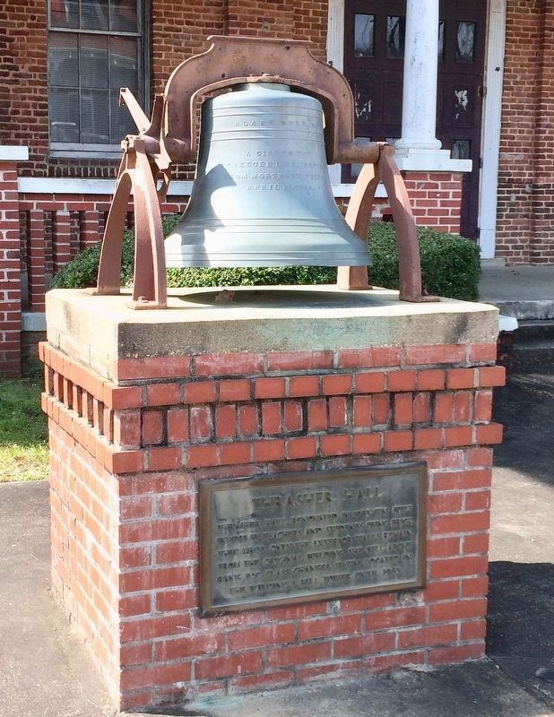 Bell located in front of Thrasher Hall. image. Click for full size.
