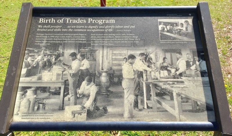 Birth of Trades Program Marker. Click for full size. Birth of Trades Program Marker image. Click for full size.