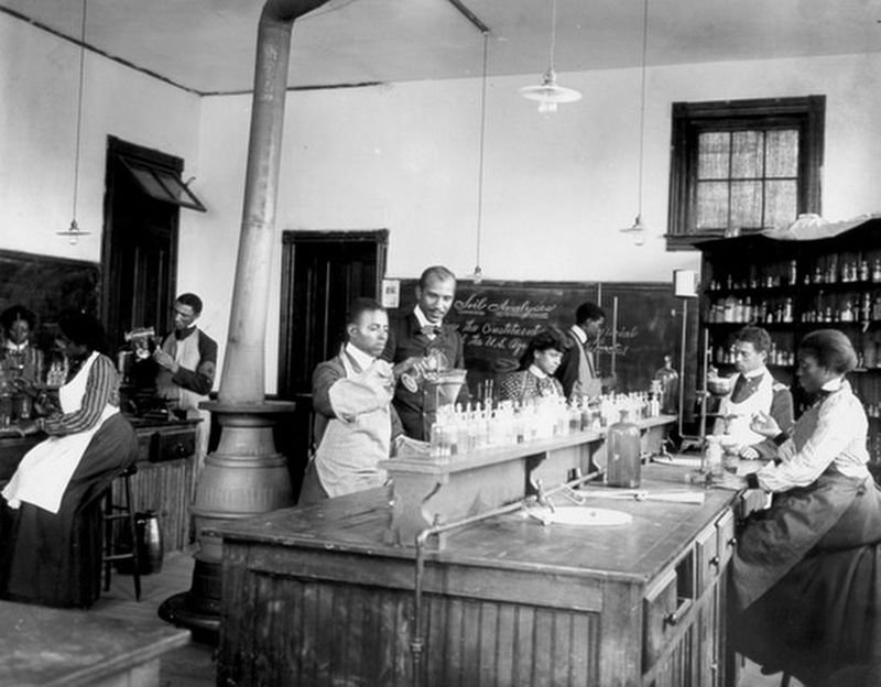 Laboratory at Tuskegee Institute. Click for full size. Laboratory at Tuskegee Institute image. Click for full size.