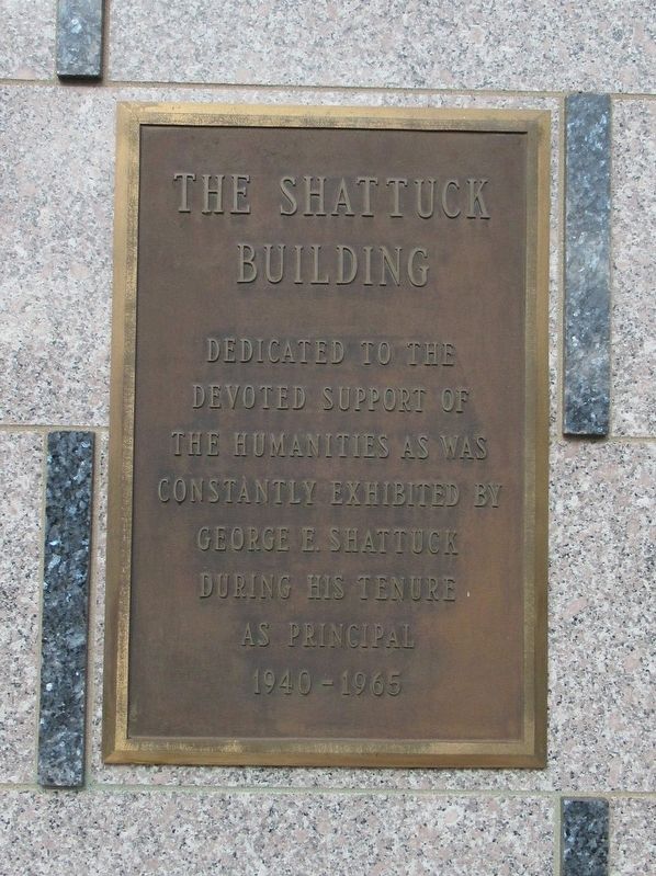 The Shattuck Building Marker image. Click for full size.