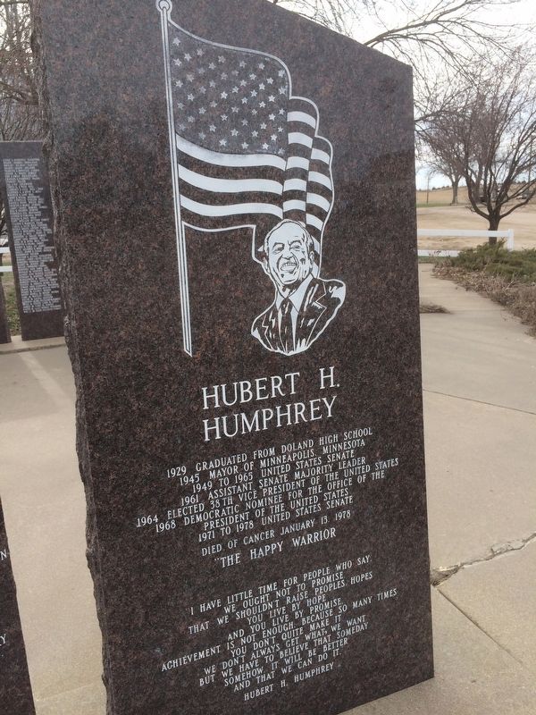 Hubert H. Humphrey Marker image. Click for full size.