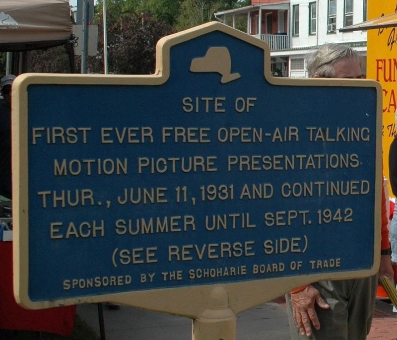 Free Open-Air <i>Talking</i> Motion Pictures. Click for full size. Free Open-Air <i>Talking</i> Motion Pictures image. Click for full size.