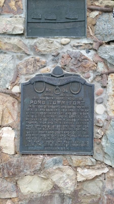 Pond Town Fort Marker image. Click for full size.