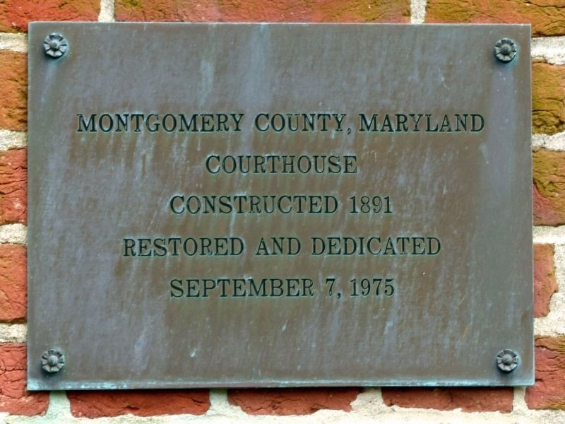 Montgomery County, Maryland<br>Courthouse image. Click for full size.