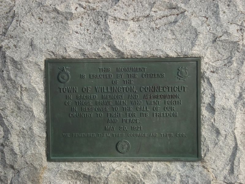 Town of Willington, Connecticut Marker image. Click for full size.