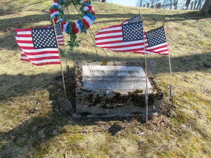 Union Cemetery Memorial to the Unknown Dead. Click for full size. Union Cemetery Memorial to the Unknown Dead image. Click for full size.