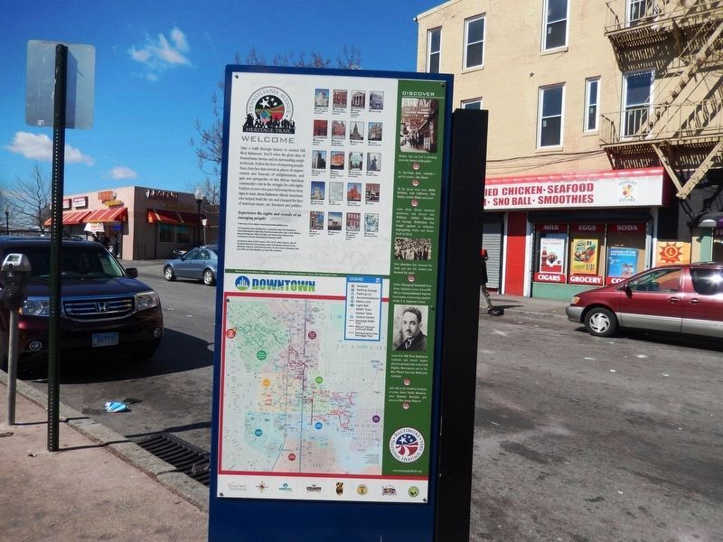 Take a Stroll Down the Main Street of the African American Experience Marker-Back Panel image. Click for full size.