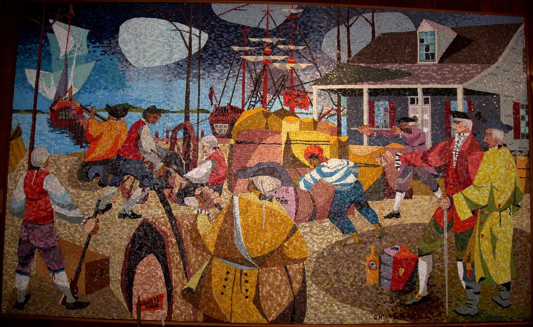 Spanish Attack on Brunswick. Click for full size. Spanish Attack on Brunswick image. Click for full size.