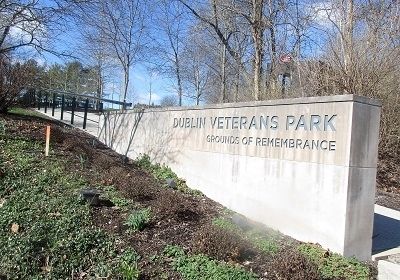 Dublin Veterans Park Marker. Click for full size. Dublin Veterans Park Marker image. Click for full size.