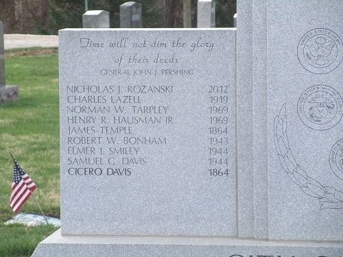 Dublin Veterans Memorial (left panel) image. Click for full size.