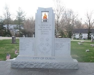 Dublin Veterans Memorial image. Click for full size.