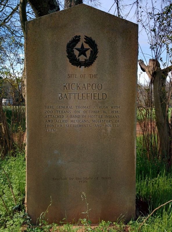 Kickapoo Battlefield Marker image. Click for full size.