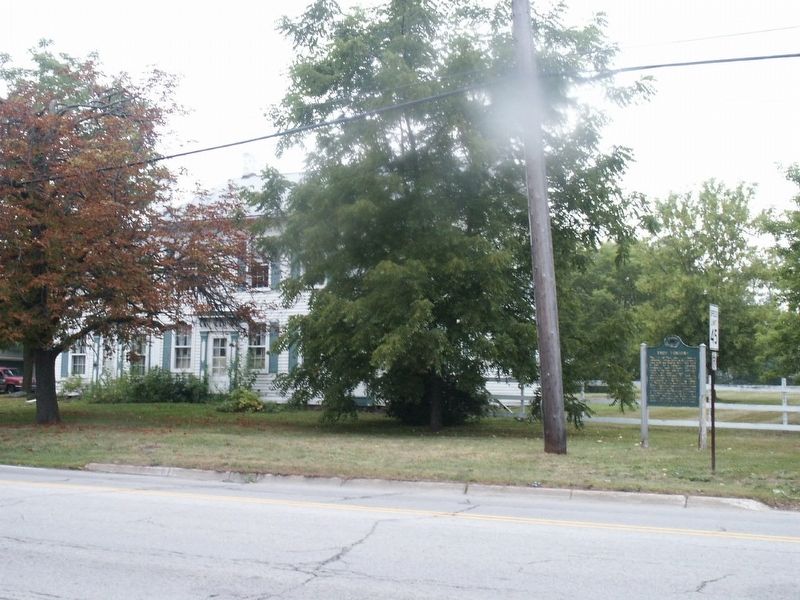 Troy Corners Marker and Niles House image. Click for full size.