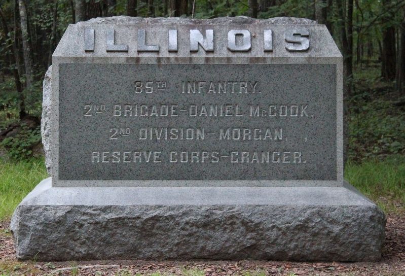 85th Illinois Infantry Regiment Marker image. Click for full size.