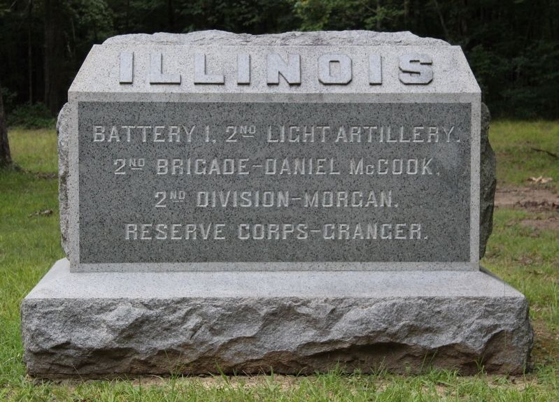 Battery I Second Illinois Light Artillery Marker image. Click for full size.