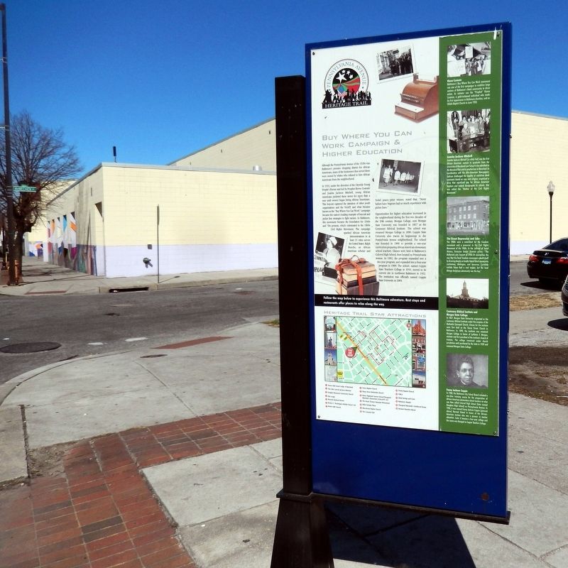 Buy Where You Can Work Campaign & Higher Education Marker-Front Panel image. Click for full size.
