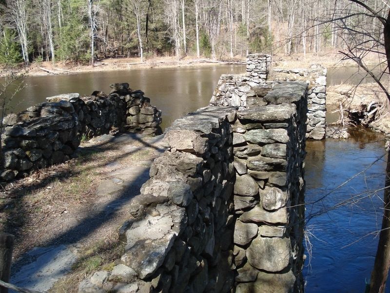 The CCC bridge foundation connecting 2 State Parks.. Click for full size. The CCC bridge foundation connecting 2 State Parks. image. Click for full size.