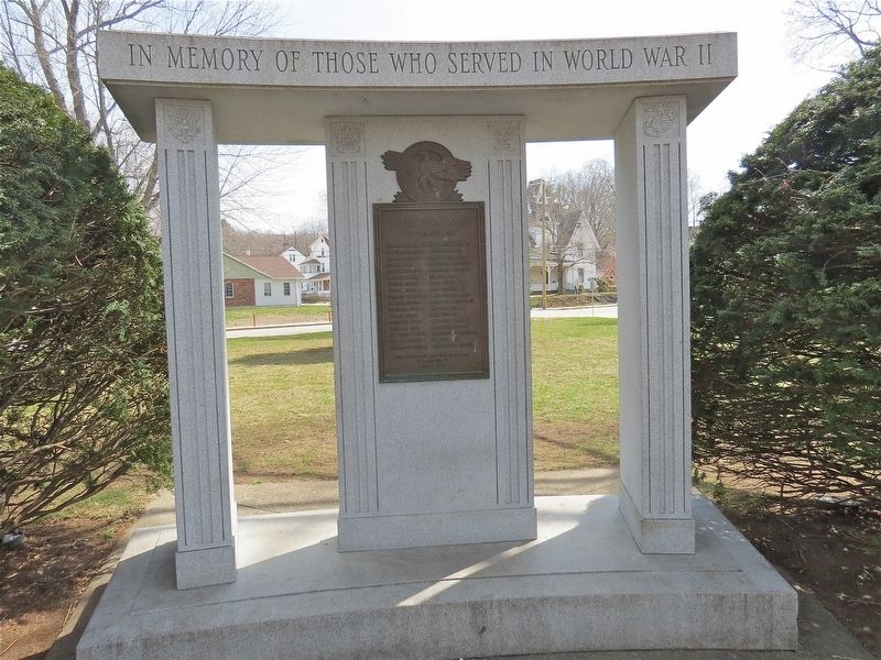 Killingly World War II Monument Marker. Click for full size. Killingly World War II Monument Marker image. Click for full size.