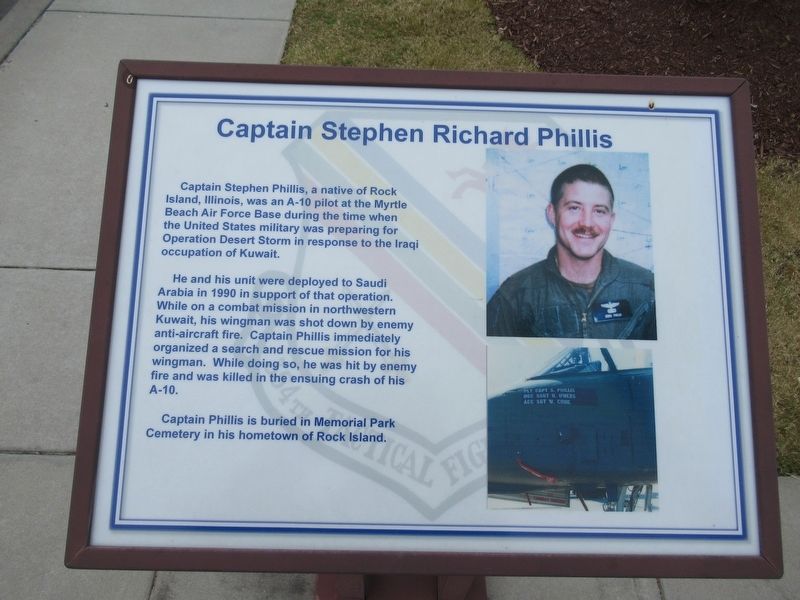 Captain Stephen Richard Phillis Marker. Click for full size. Captain Stephen Richard Phillis Marker image. Click for full size.