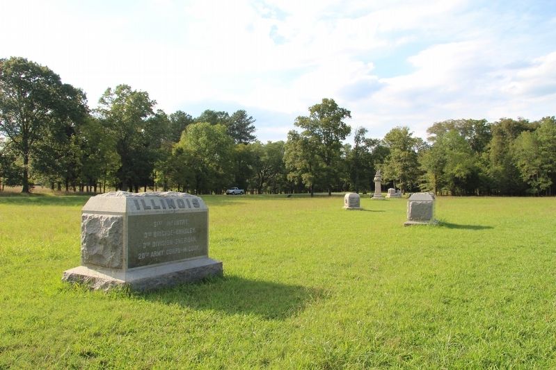 51st Illinois Infantry Marker image. Click for full size.