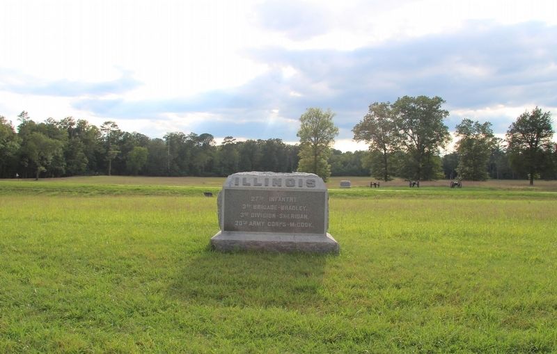 27th Illinois Infantry Marker. Click for full size. 27th Illinois Infantry Marker image. Click for full size.