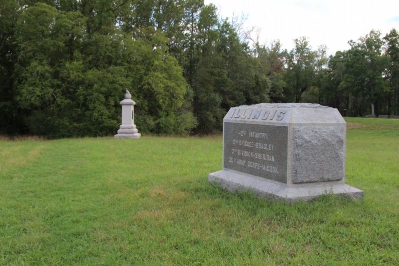42nd Illinois Infantry Marker. Click for full size. 42nd Illinois Infantry Marker image. Click for full size.