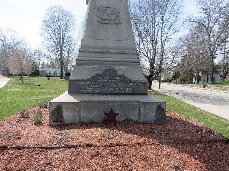 Killingly Civil War Monument Marker. Click for full size. Killingly Civil War Monument Marker image. Click for full size.
