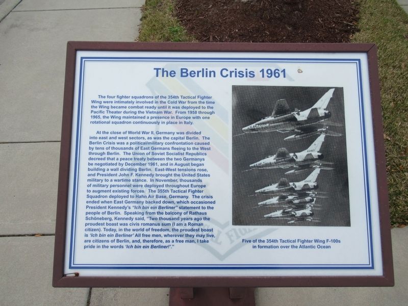 The Berlin Crisis 1961 Marker. Click for full size. The Berlin Crisis 1961 Marker image. Click for full size.