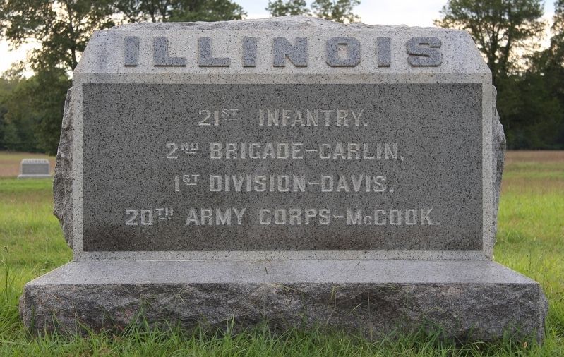 21st Illinois Infantry Marker image. Click for full size.