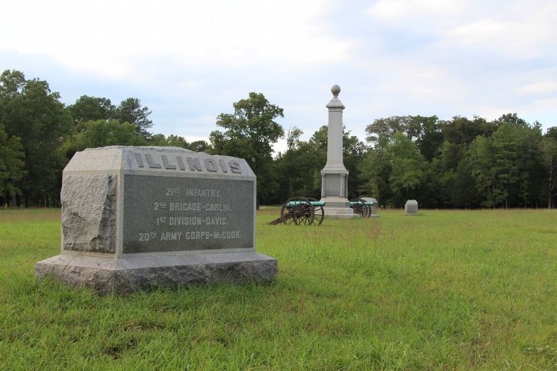 21st Illinois Infantry Marker. Click for full size. 21st Illinois Infantry Marker image. Click for full size.