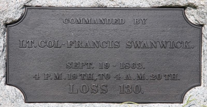 22nd Illinois Infantry Marker. Click for full size. 22nd Illinois Infantry Marker image. Click for full size.
